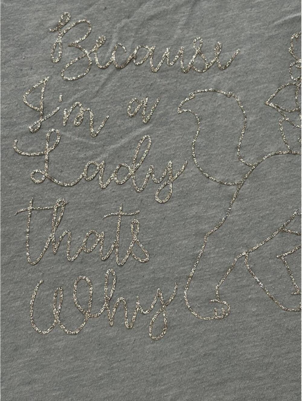 Embroidered Script Tank Top — Size L - 0449 - Picture 4 of 6